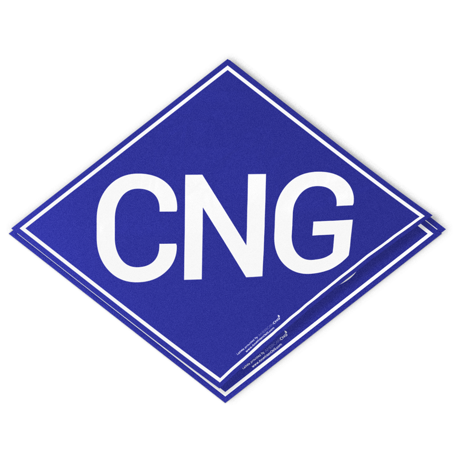 Heavy Duty Reflective CNG Decal - American CNG