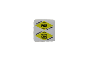 HP CNG Warning Sticker