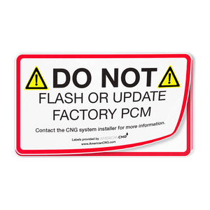 Do Not Flash Decal - American CNG