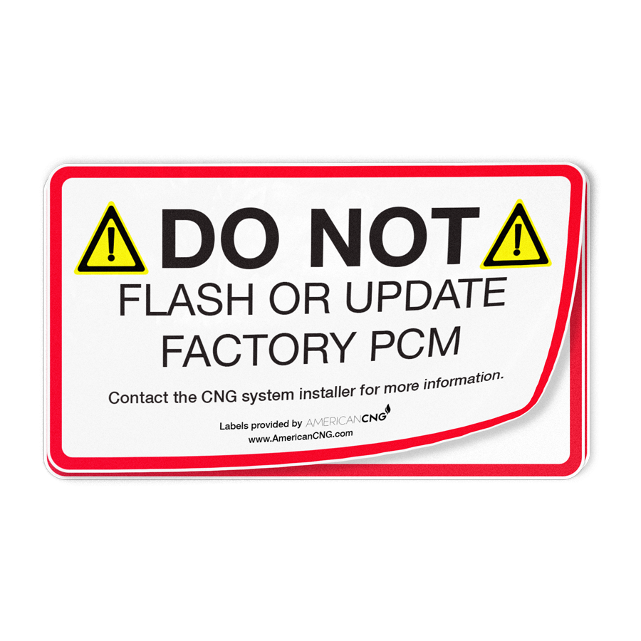 Do Not Flash Decal - American CNG