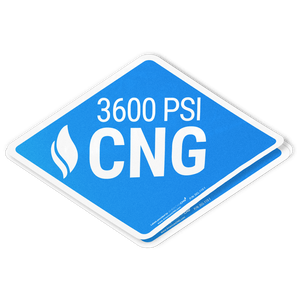 Heavy Duty Reflective 3600 PSI CNG Decal - American CNG