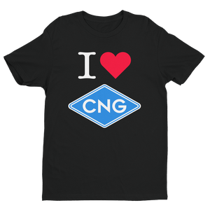I Love CNG - Short Sleeve T-shirt - American CNG