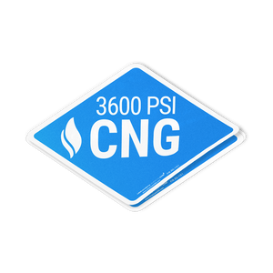 Light Duty Reflective 3600 PSI CNG Decal - American CNG